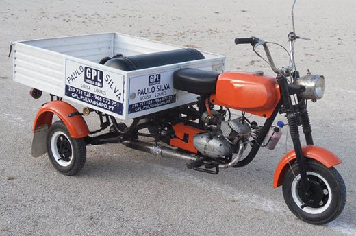 motociclo convertido a GPL